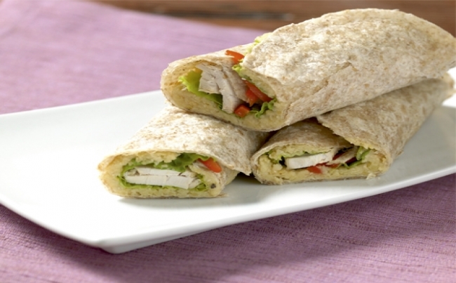 Tortillas integrales rellenas
